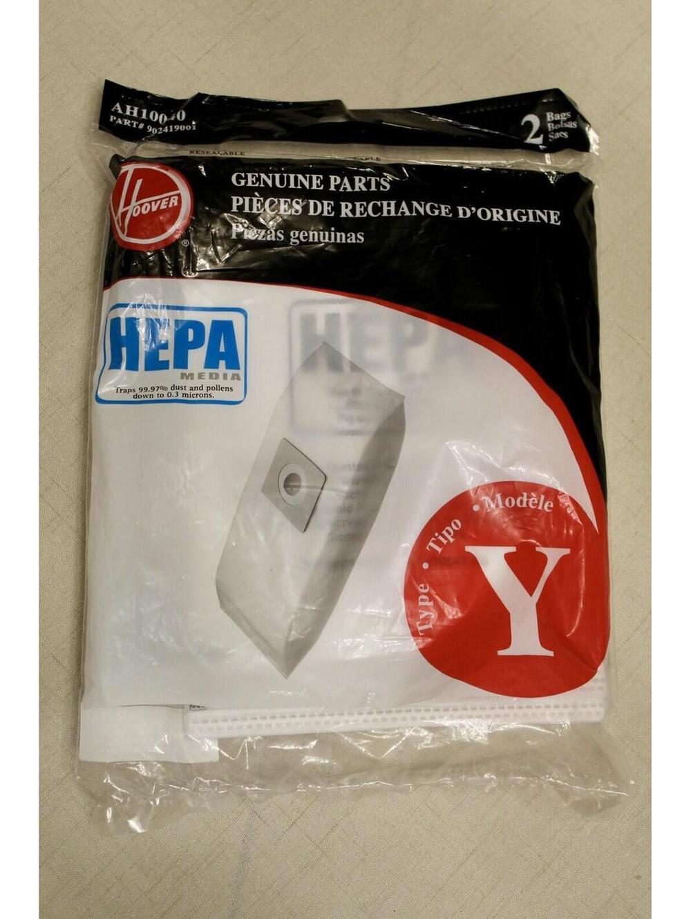 Hoover Vacuum Cleaner HEPA Bags AH10040 (Pack of 2 Bags)‎